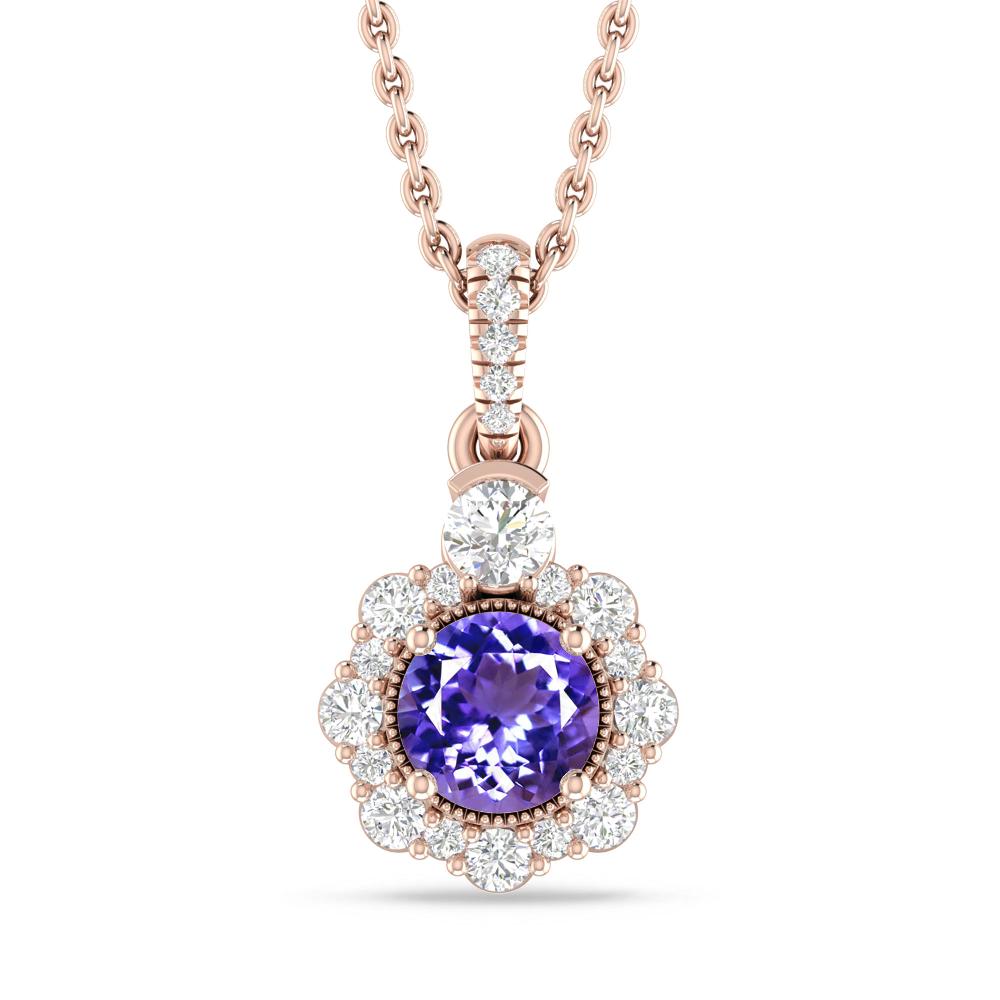 Rose Gold - Tanzanite