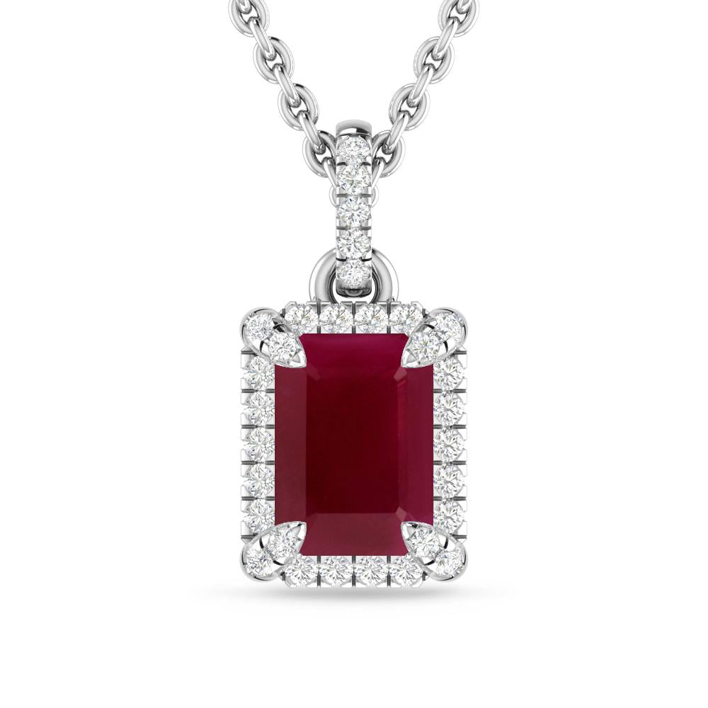 White Gold - Ruby