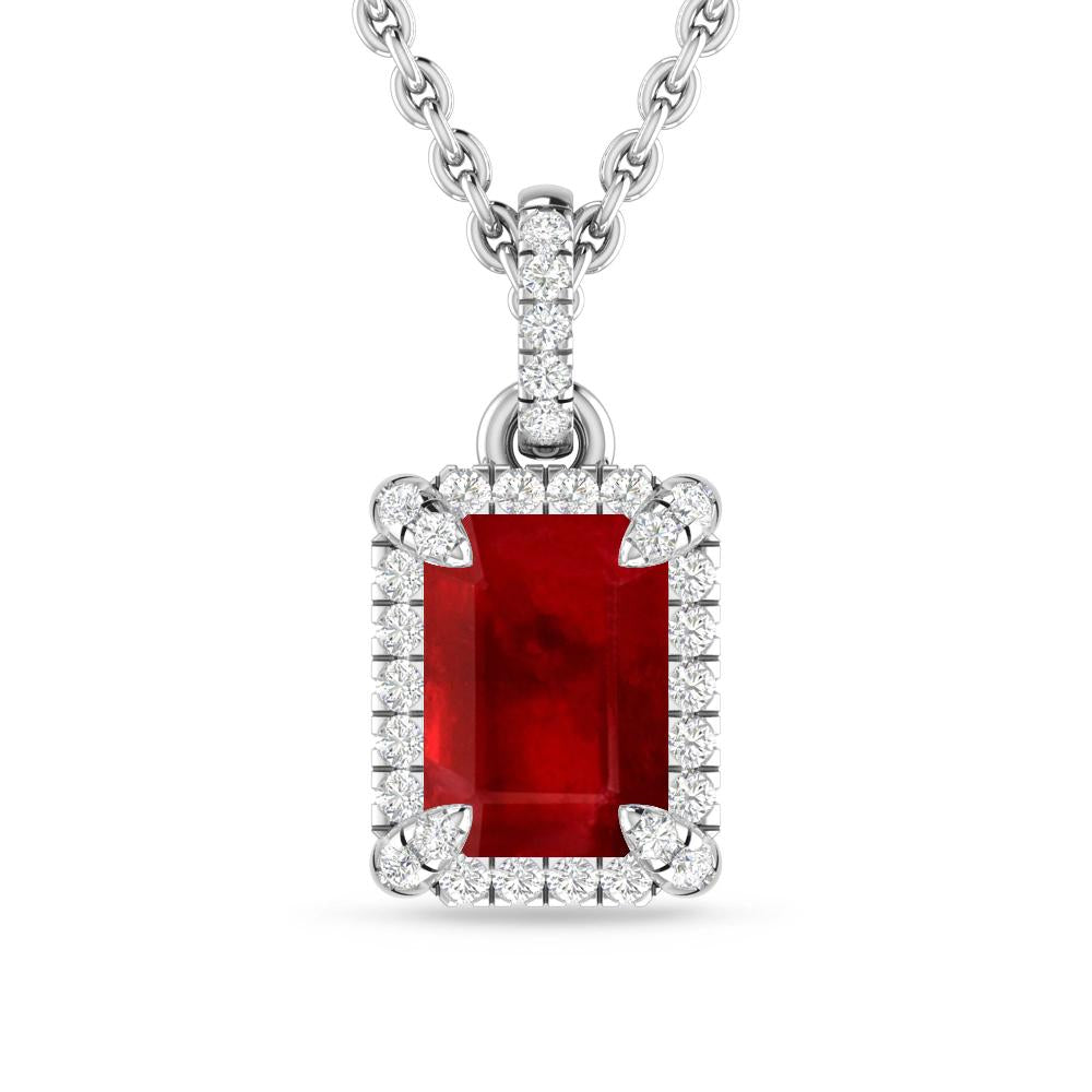 White Gold - Ruby