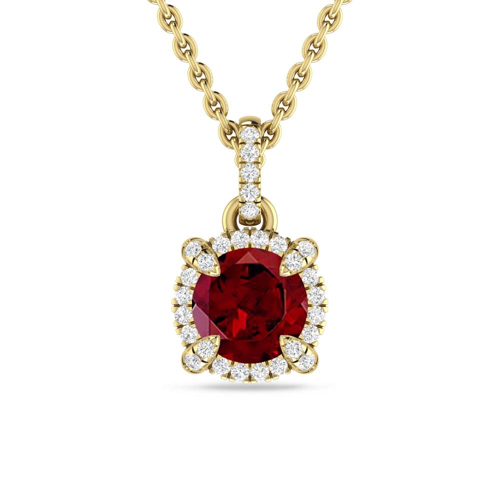 Yellow Gold - Garnet