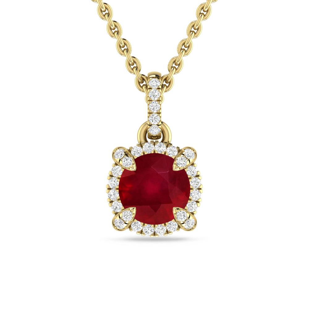 Yellow Gold - Ruby