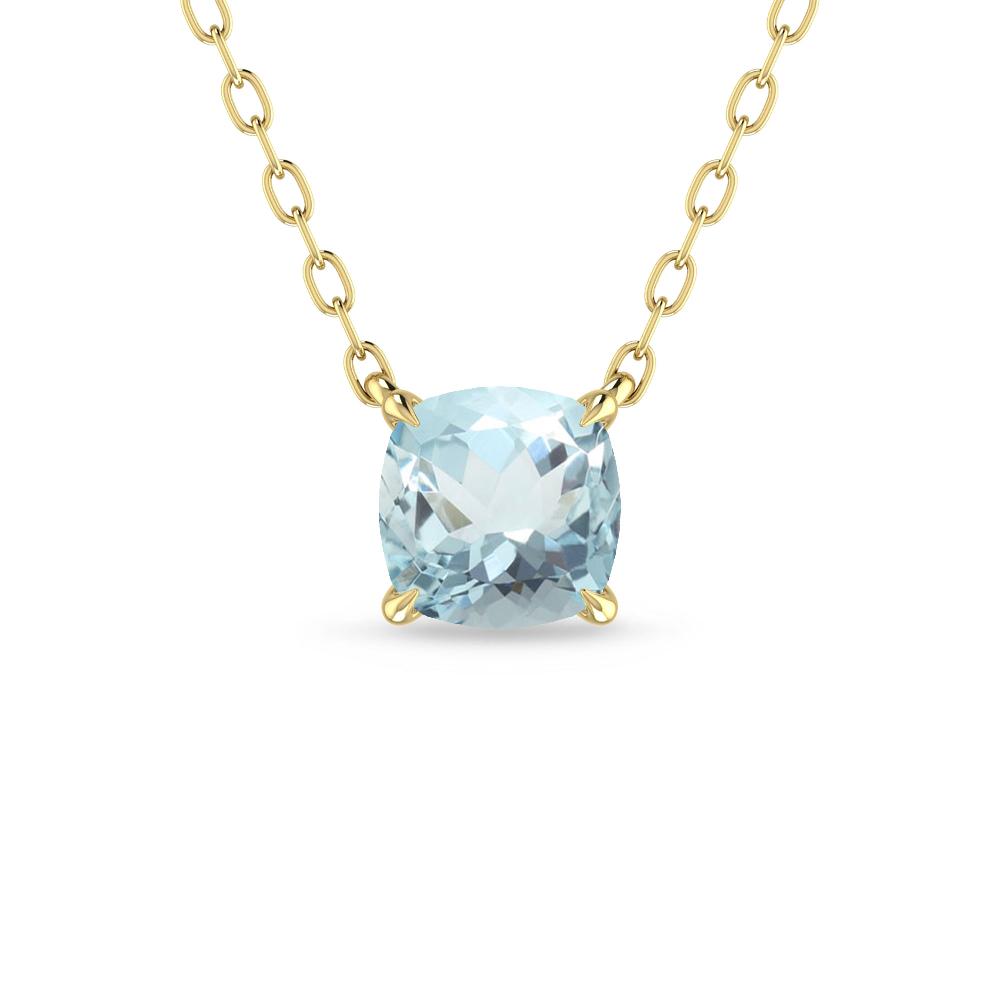 Yellow Gold - Aquamarine