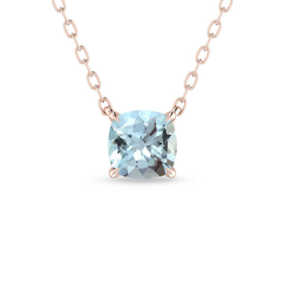 Rose Gold - Aquamarine