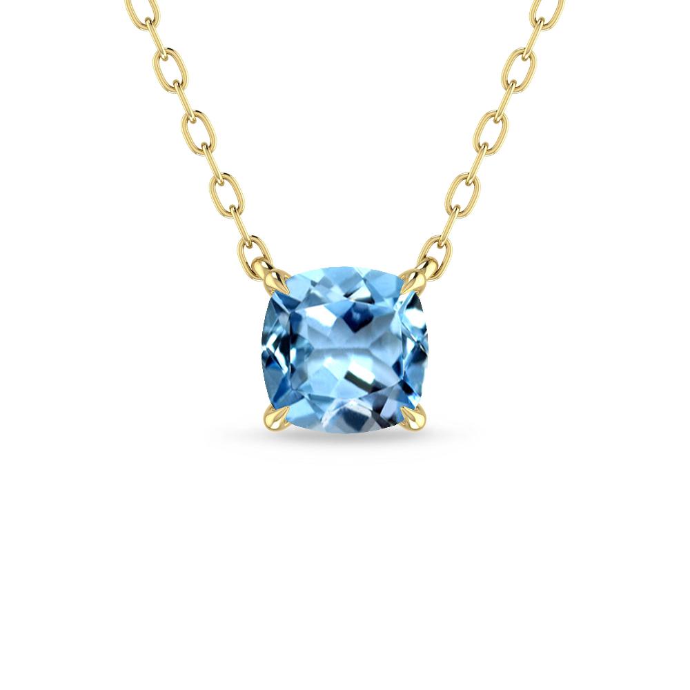 Yellow Gold - Aquamarine