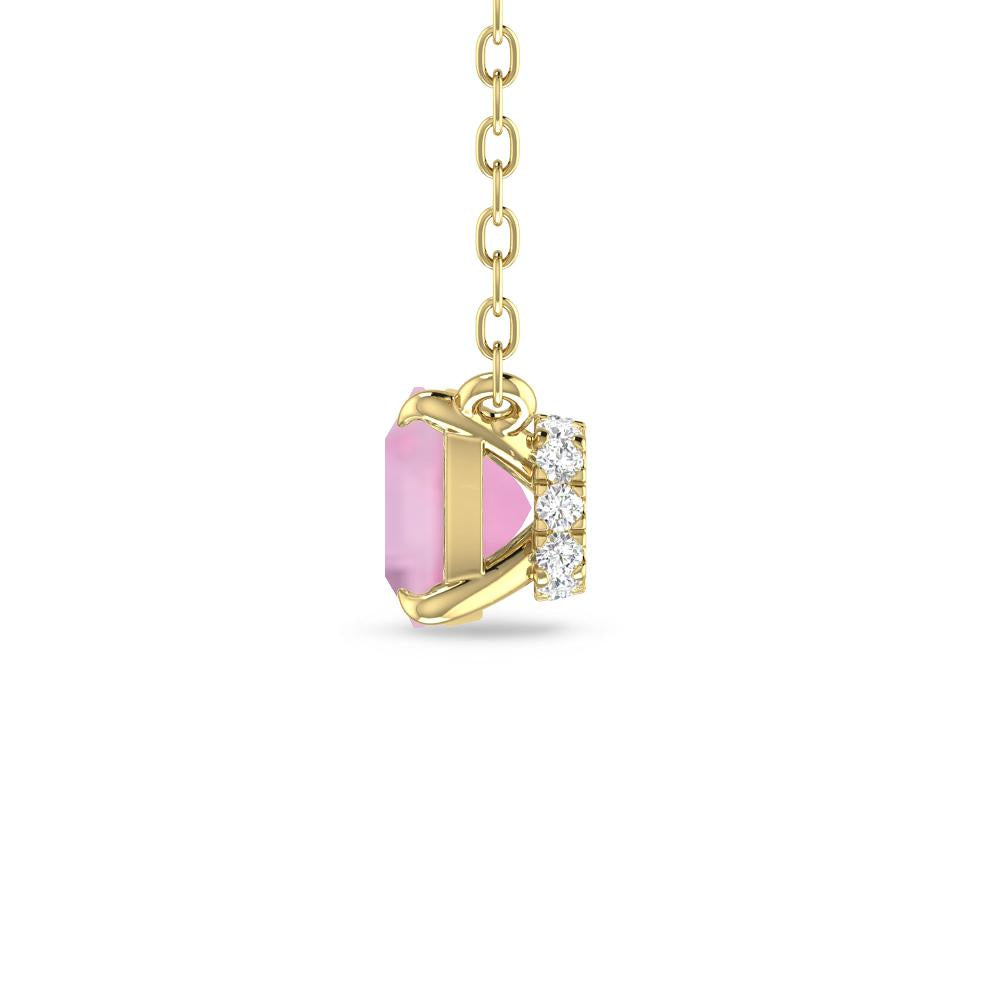 Yellow Gold - Pink Tourmaline