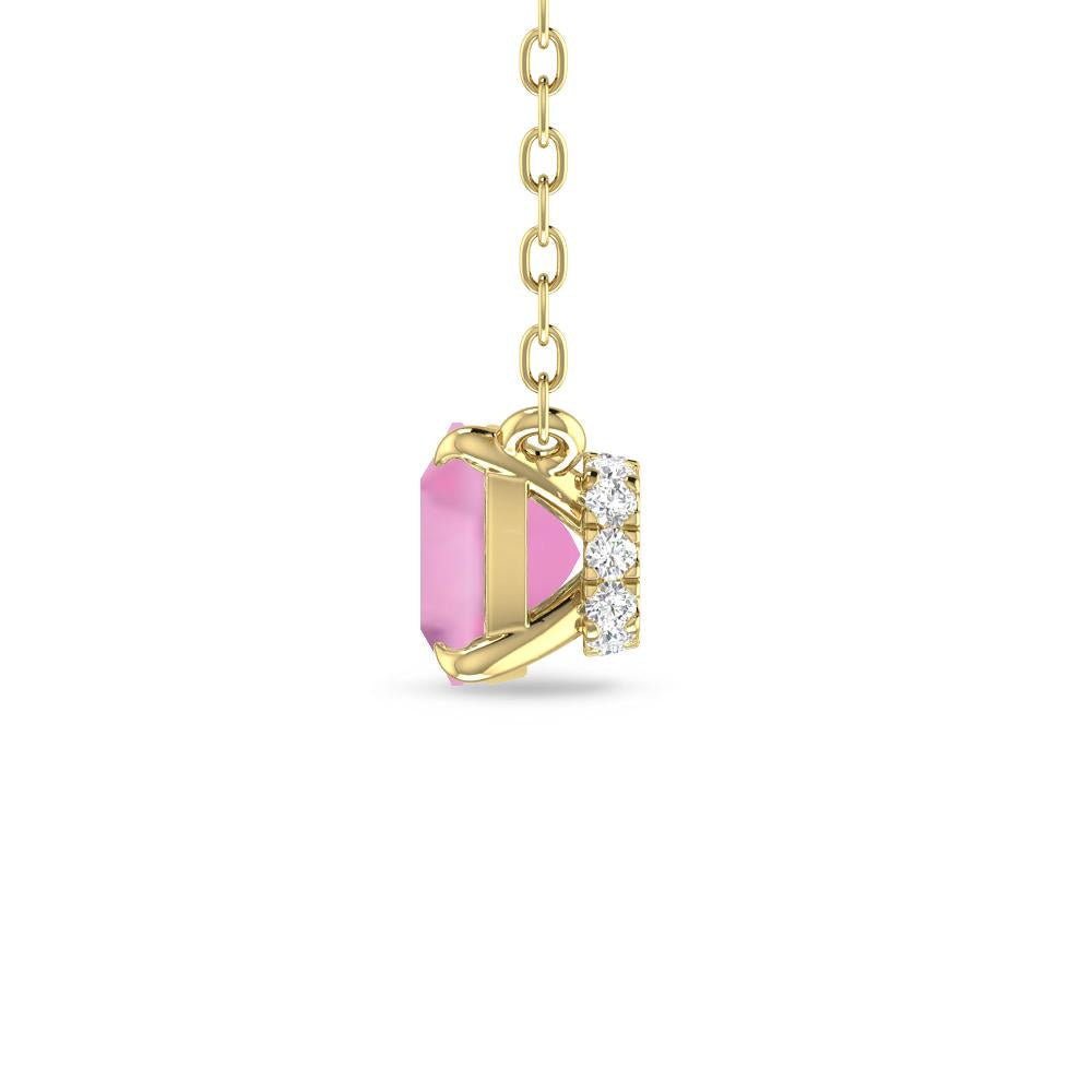 Yellow Gold - Pink Tourmaline
