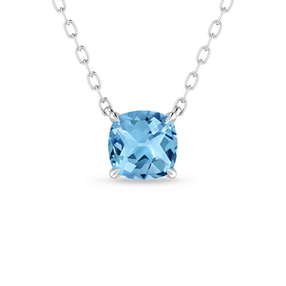 White Gold - Blue Topaz