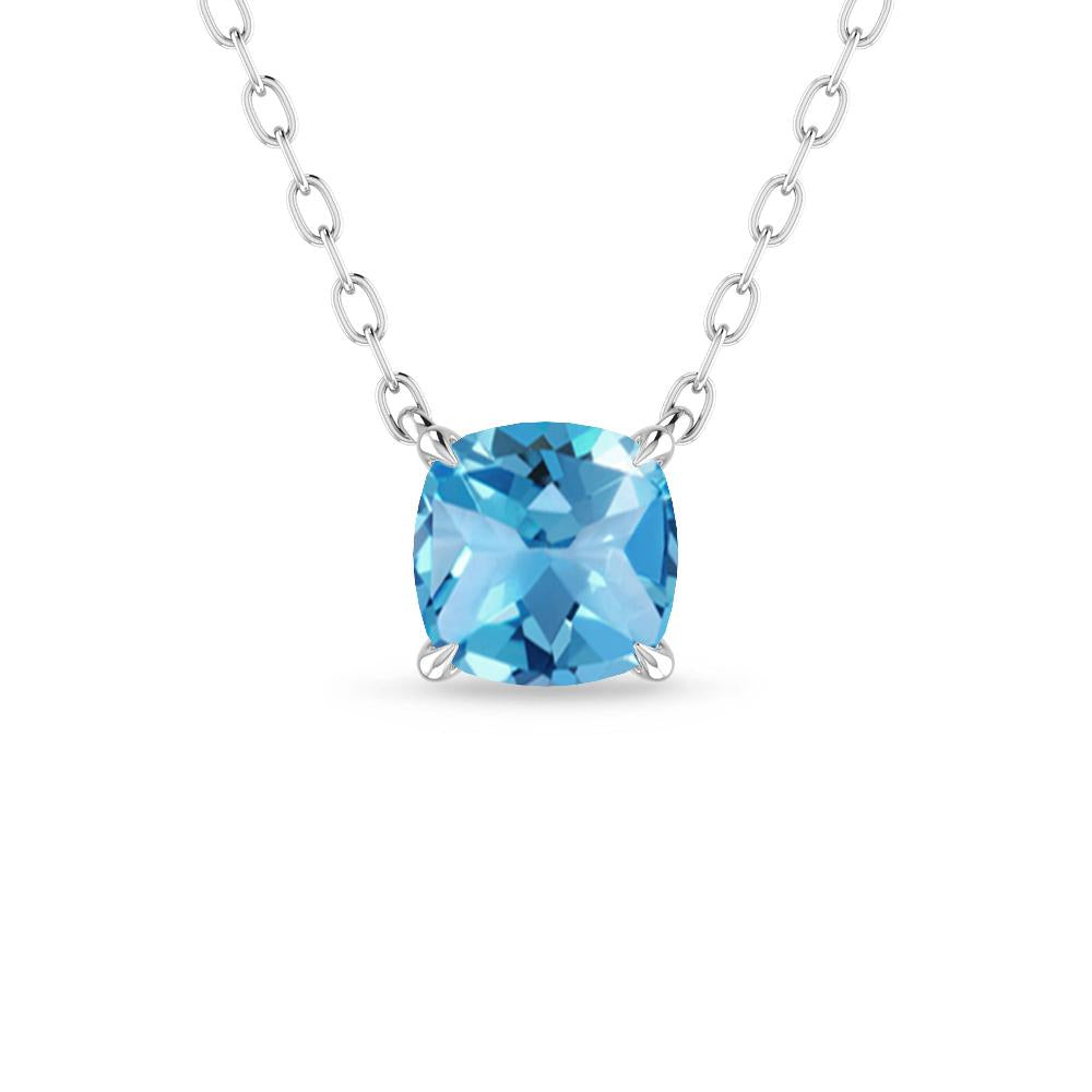 White Gold - Blue Topaz