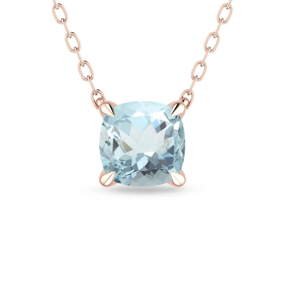 Rose Gold - Aquamarine