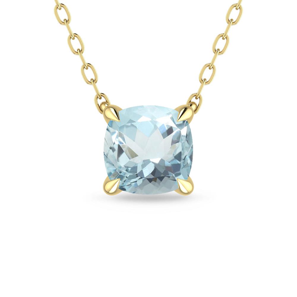 Yellow Gold - Aquamarine