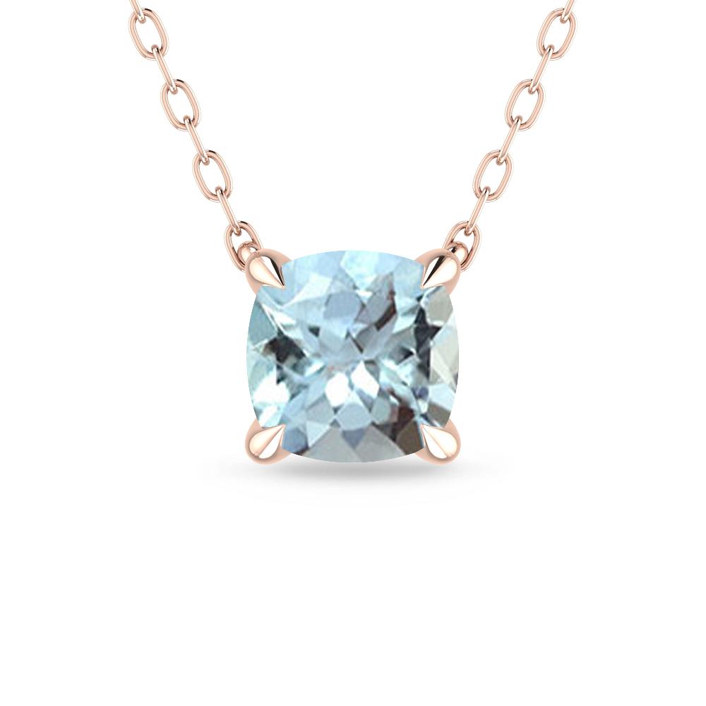 Rose Gold - Aquamarine