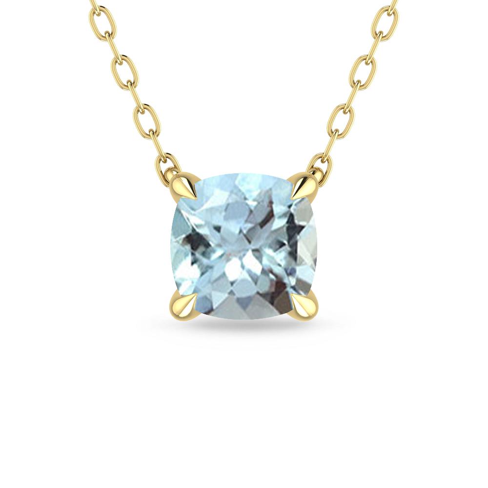 Yellow Gold - Aquamarine