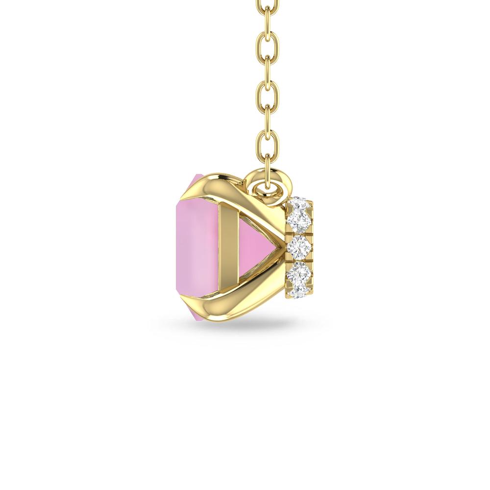 Yellow Gold - Pink Tourmaline