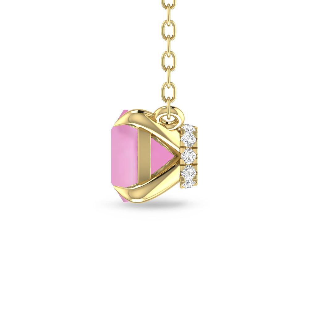 Yellow Gold - Pink Tourmaline