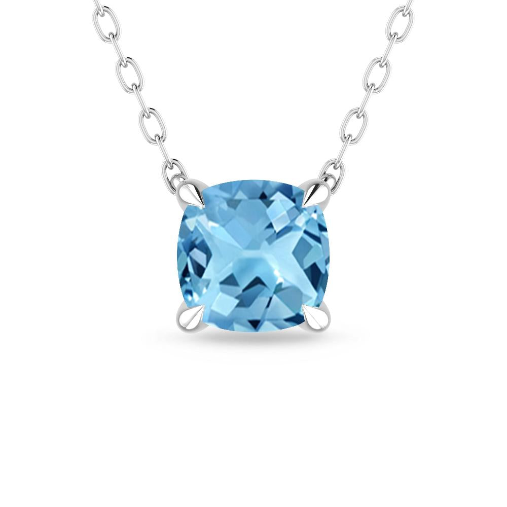 White Gold - Blue Topaz