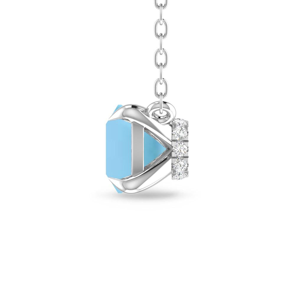 White Gold - Blue Topaz