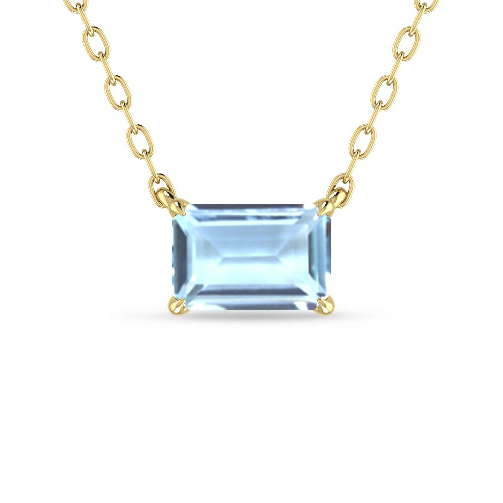 Yellow Gold - Aquamarine