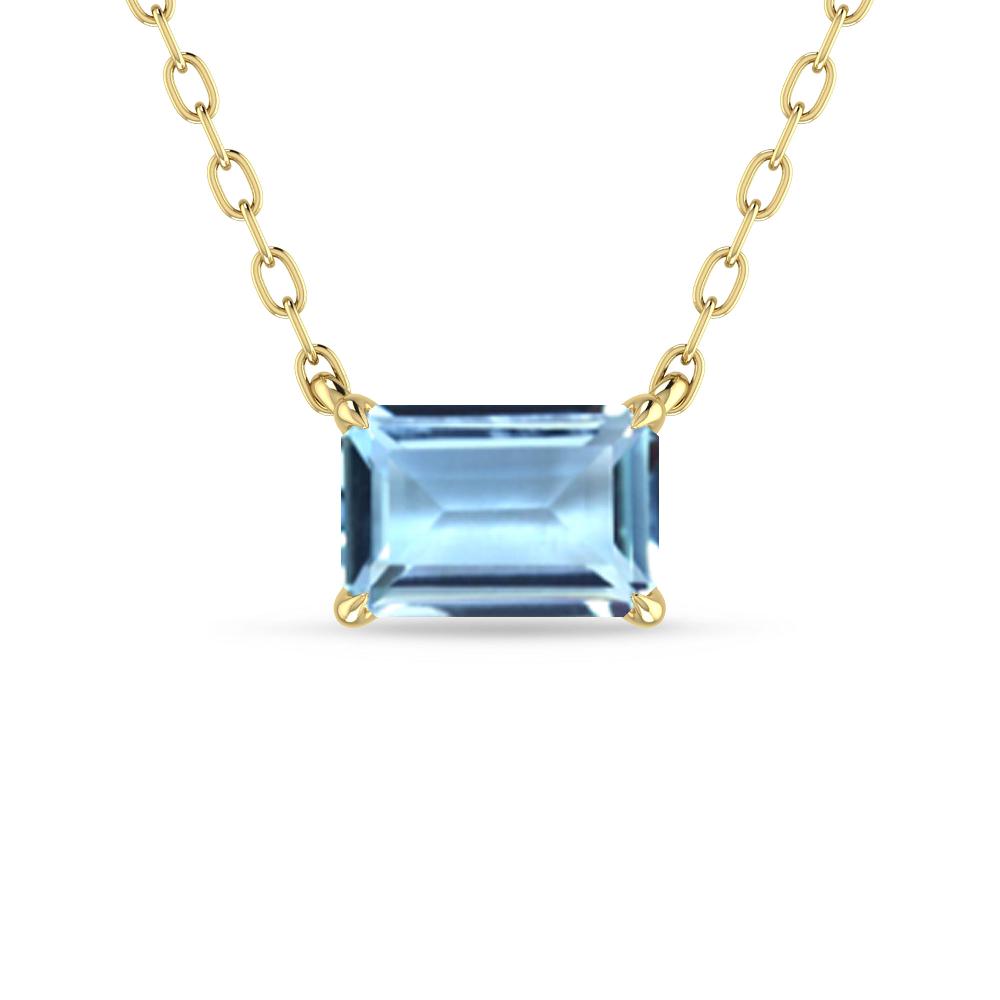 Yellow Gold - Aquamarine