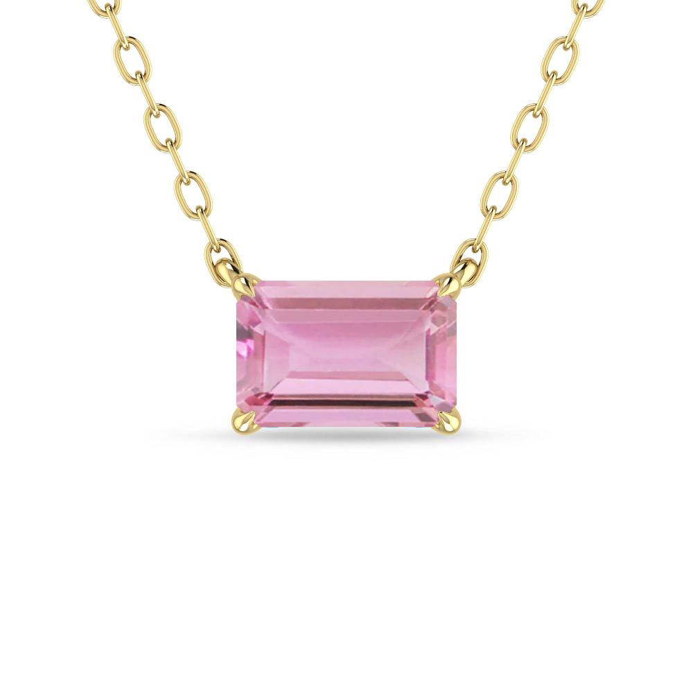 Yellow Gold - Pink Tourmaline