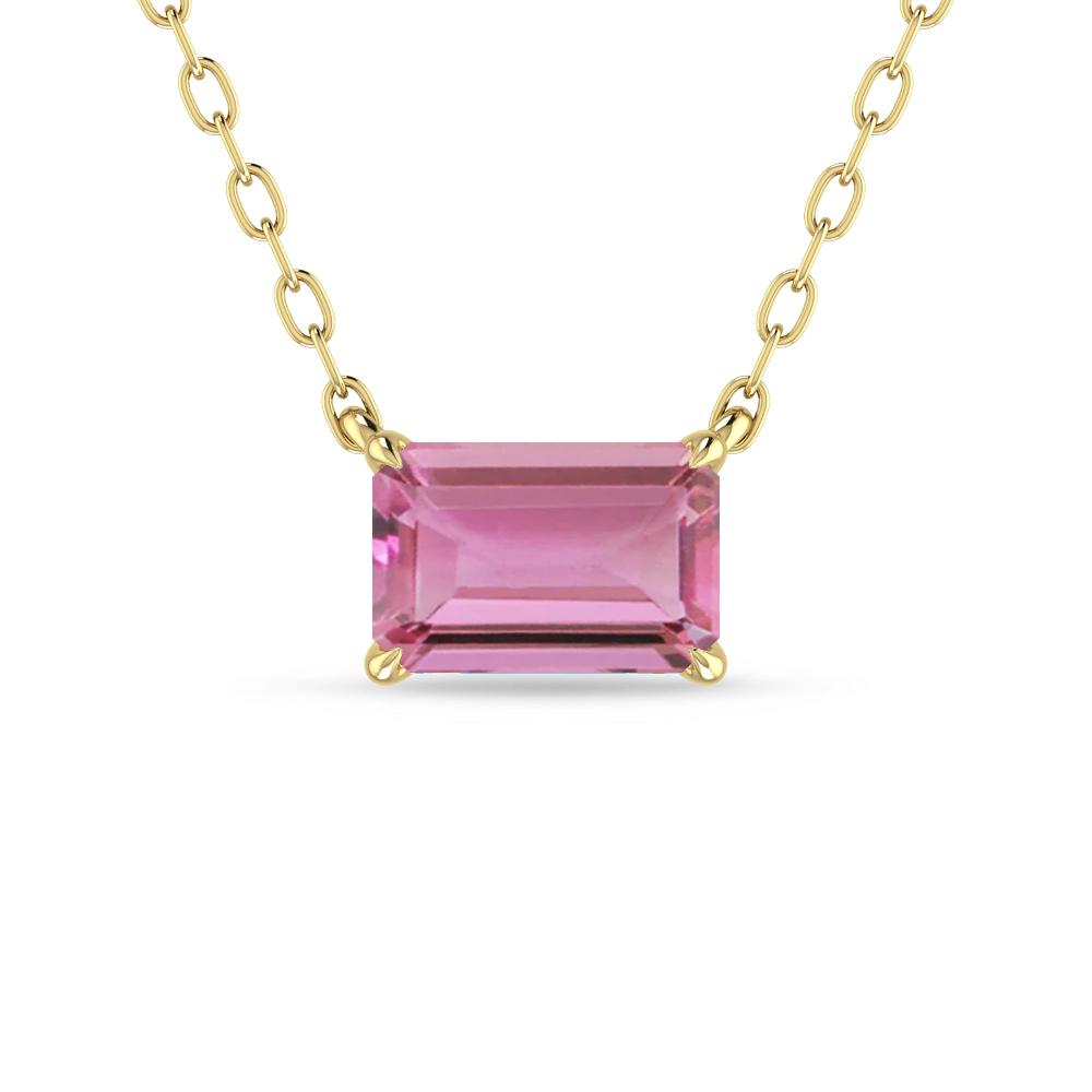 Yellow Gold - Pink Tourmaline