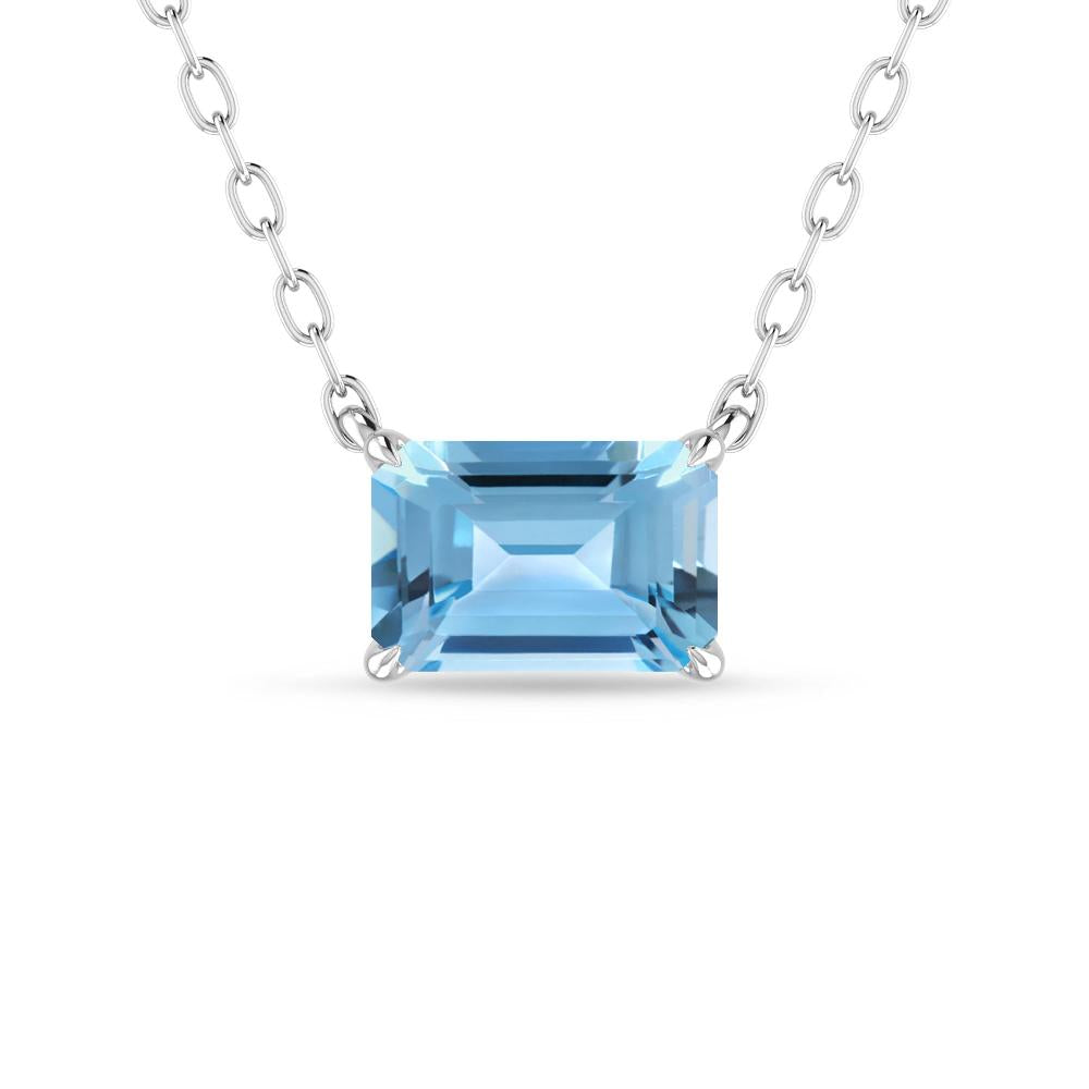 White Gold - Blue Topaz