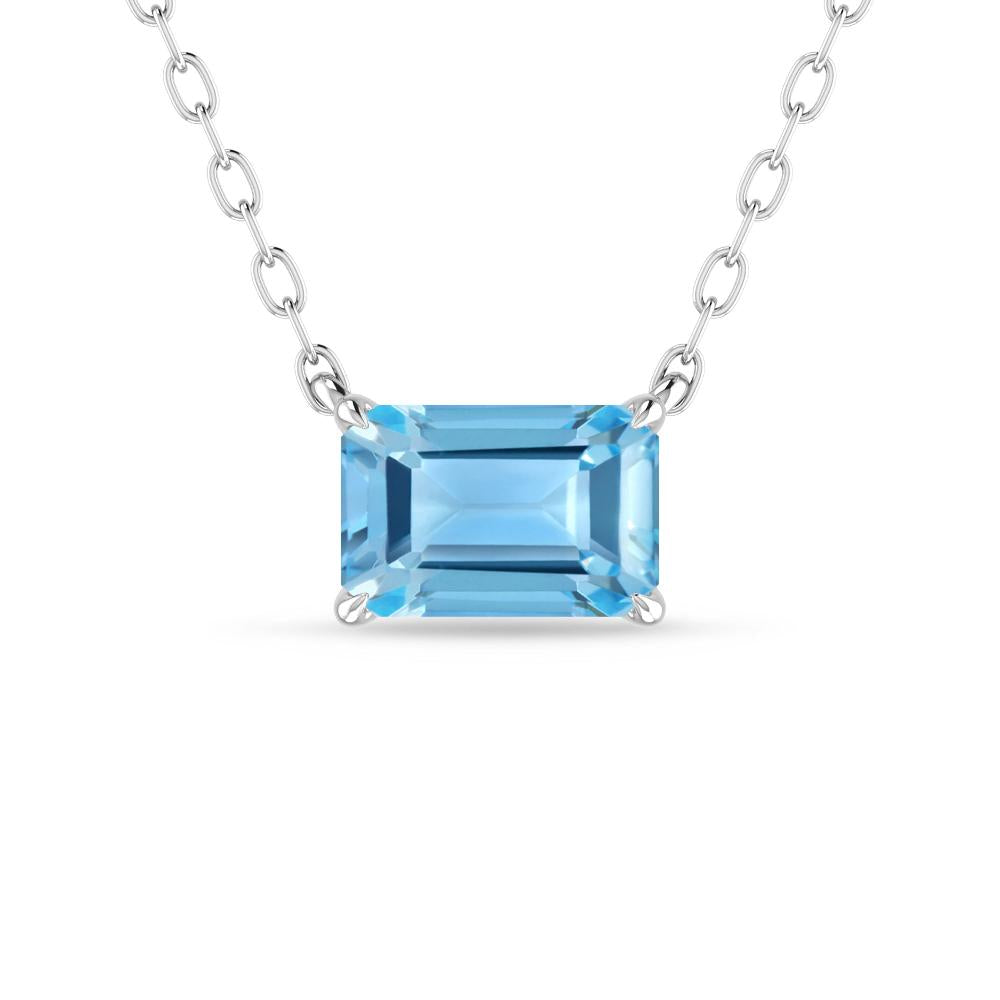 White Gold - Blue Topaz