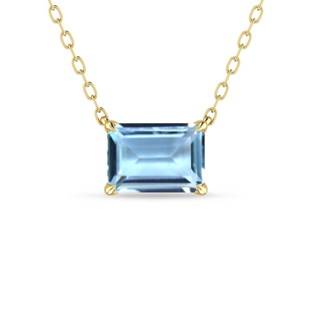 Yellow Gold - Aquamarine