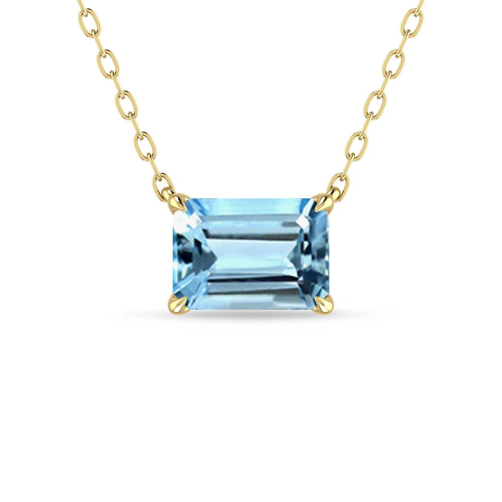 Yellow Gold - Aquamarine