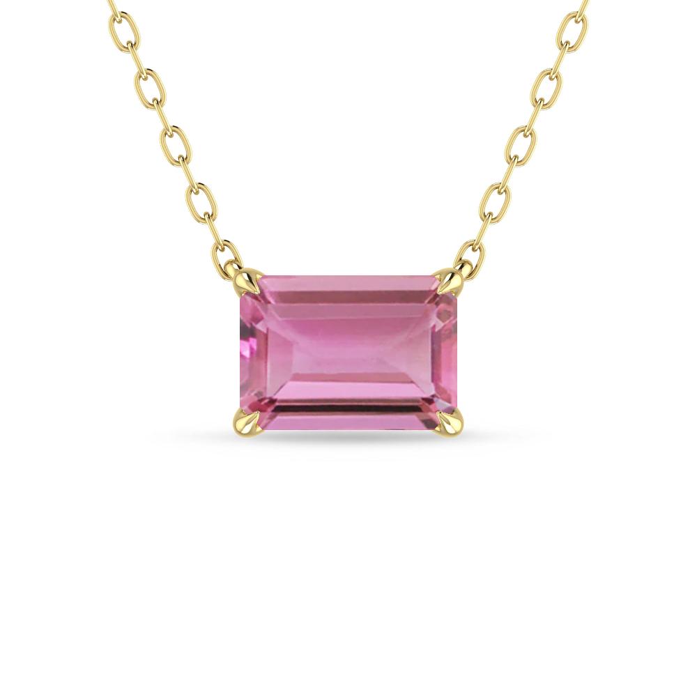 Yellow Gold - Pink Tourmaline