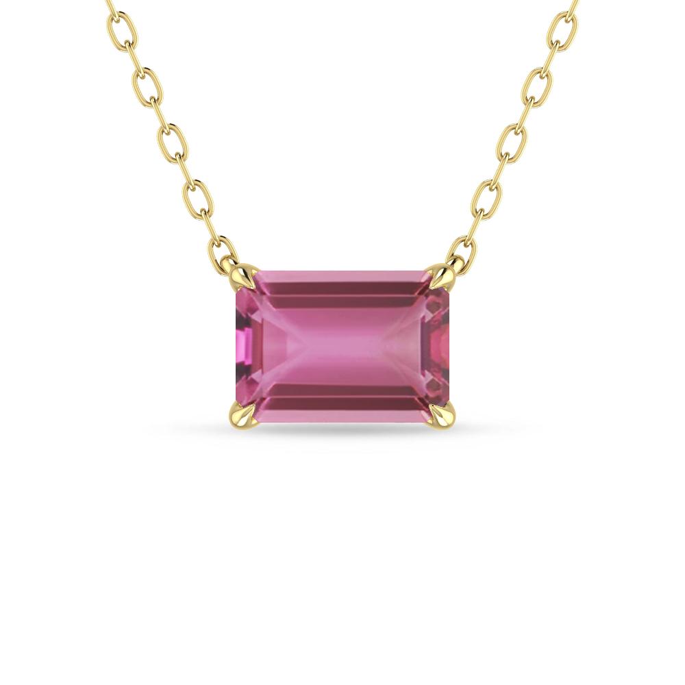 Yellow Gold - Pink Tourmaline