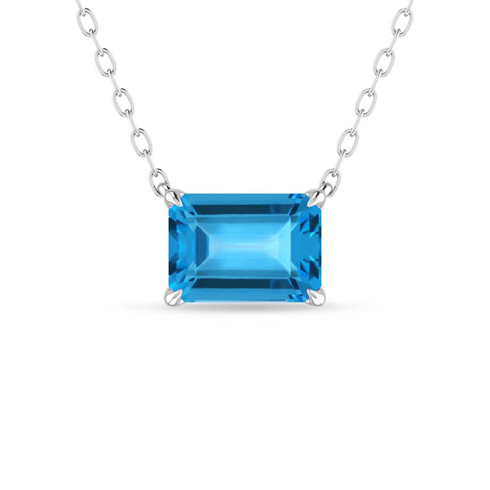White Gold - Blue Topaz