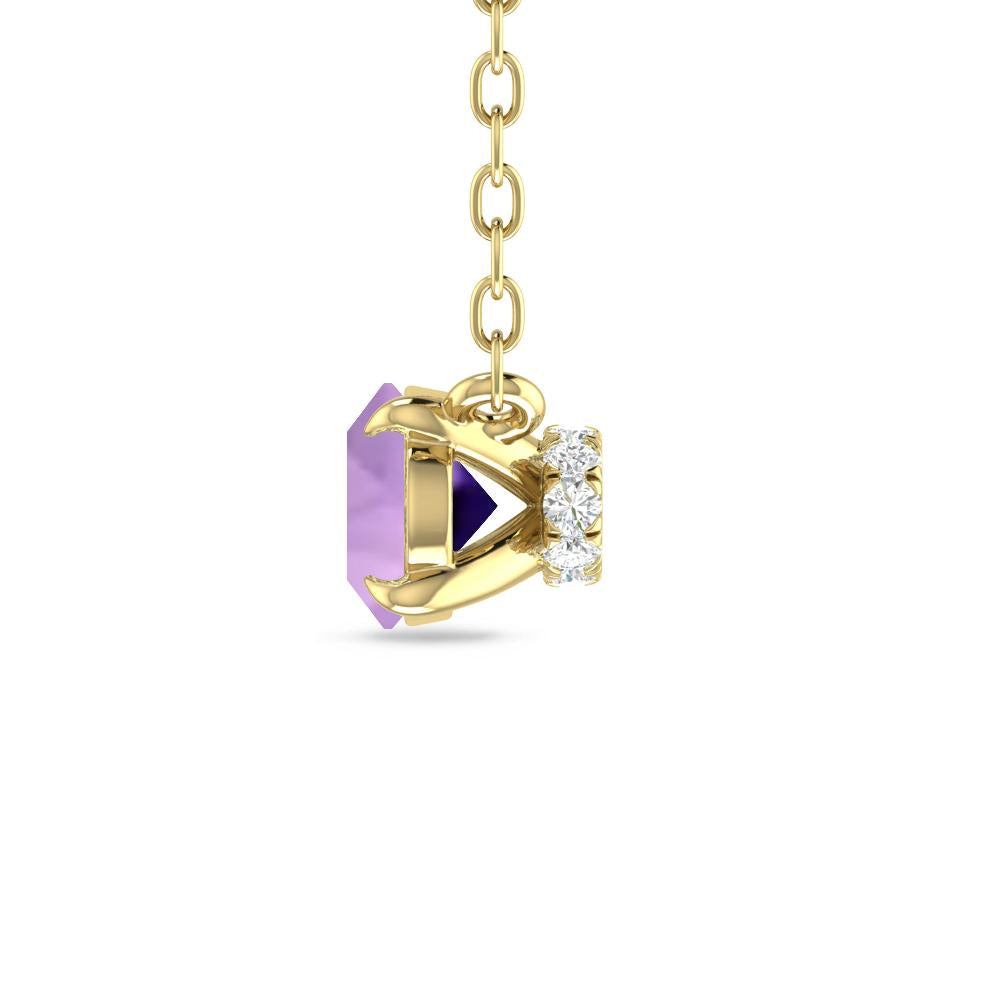 Yellow Gold - Amethyst
