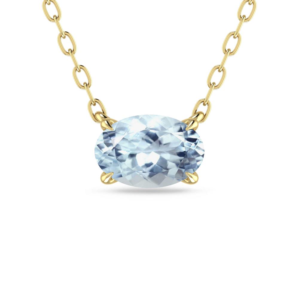Yellow Gold - Aquamarine