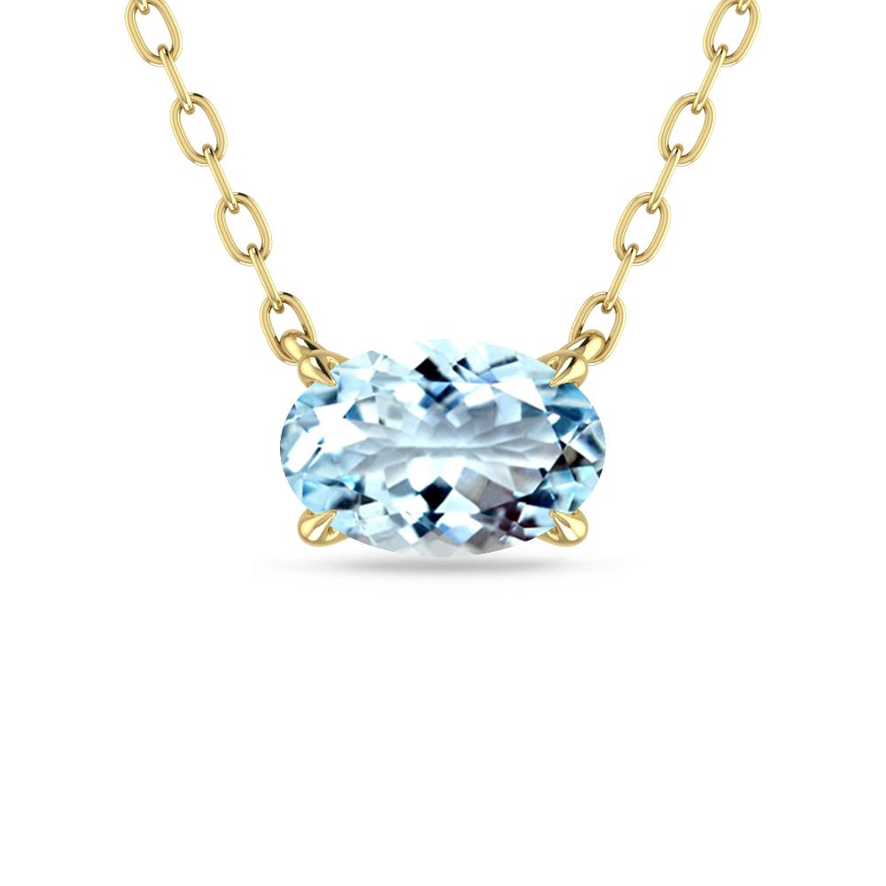 Yellow Gold - Aquamarine