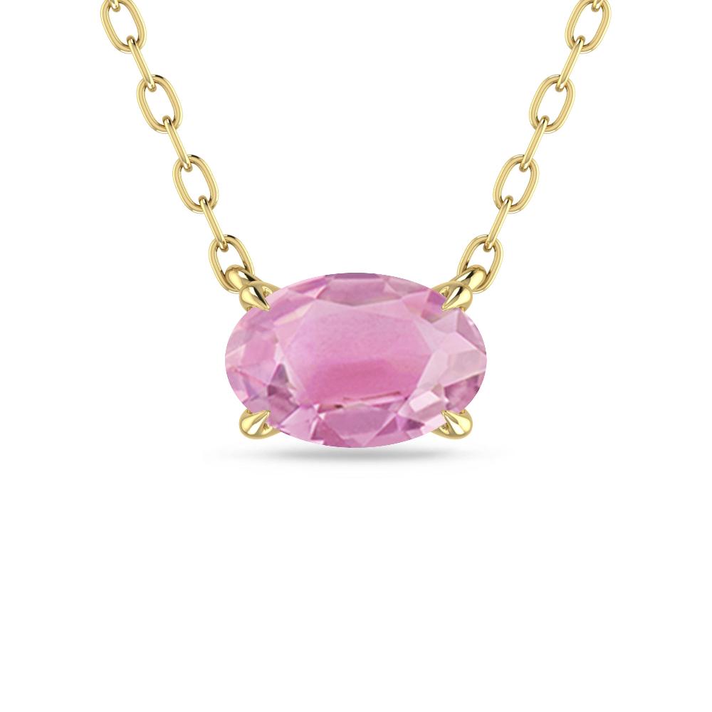 Yellow Gold - Pink Tourmaline