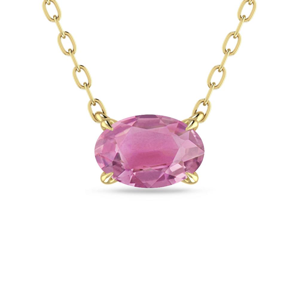 Yellow Gold - Pink Tourmaline