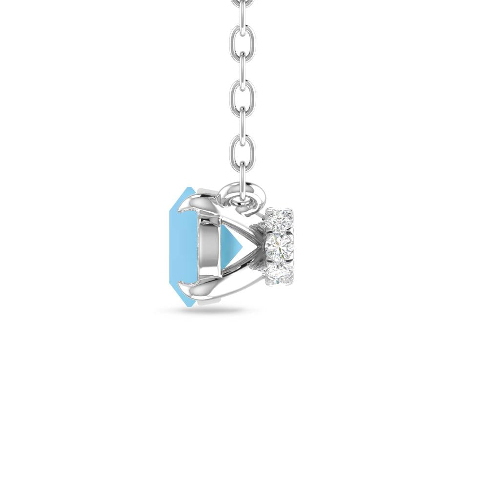 White Gold - Blue Topaz