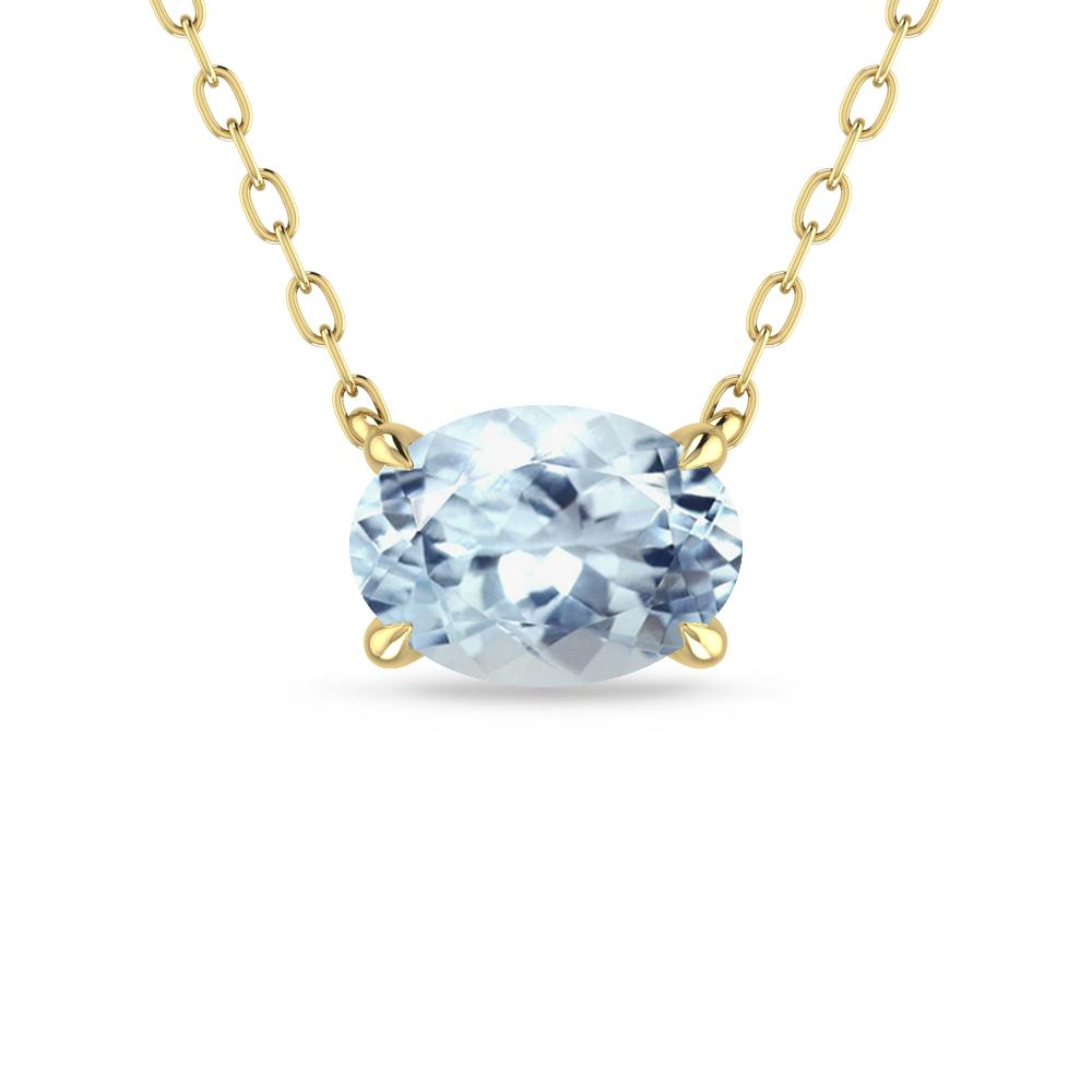 Yellow Gold - Aquamarine