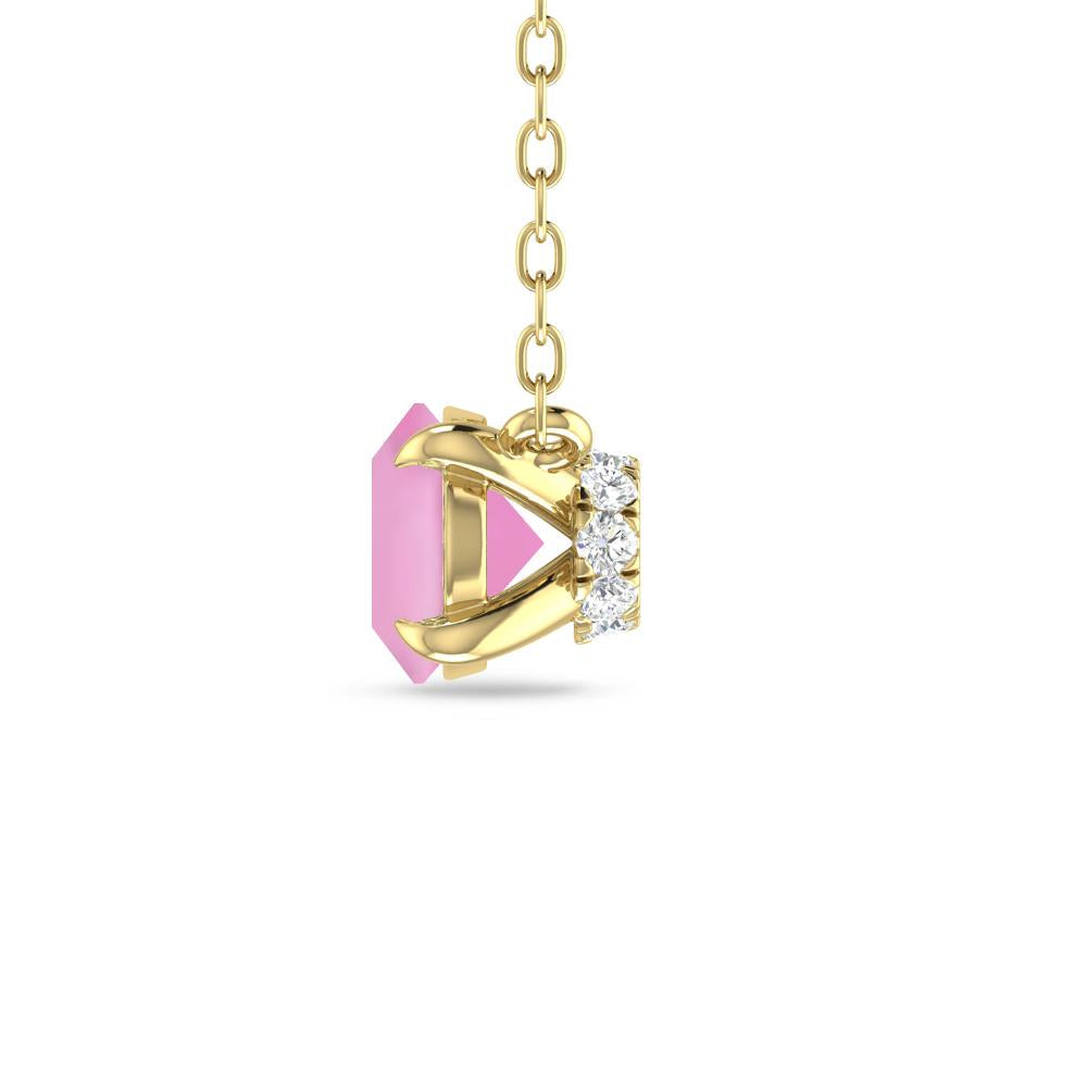 Yellow Gold - Pink Tourmaline