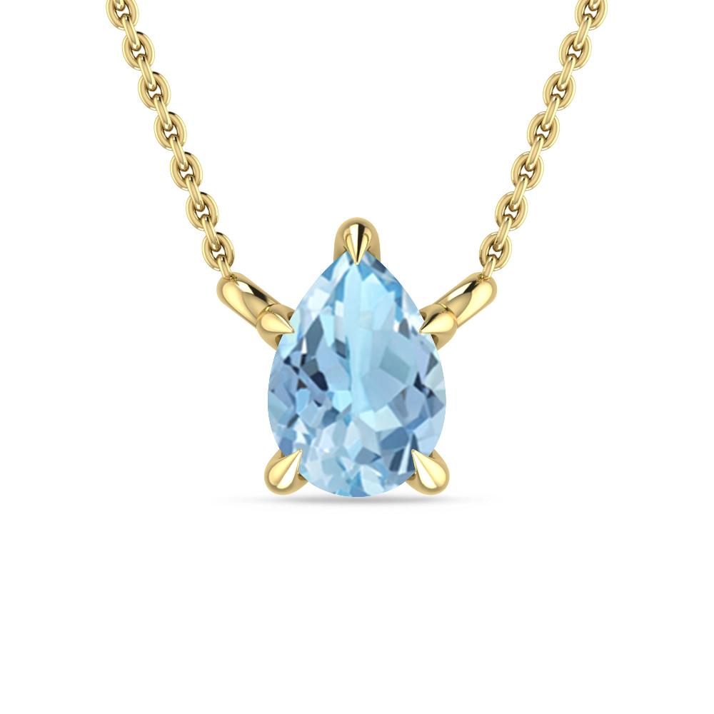 Yellow Gold - Aquamarine