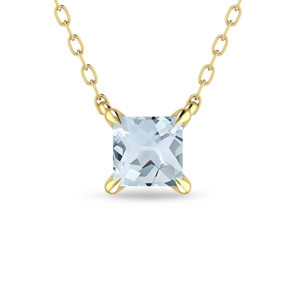 Yellow Gold - Aquamarine