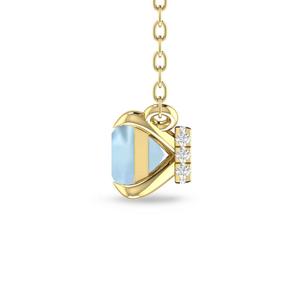 Yellow Gold - Aquamarine