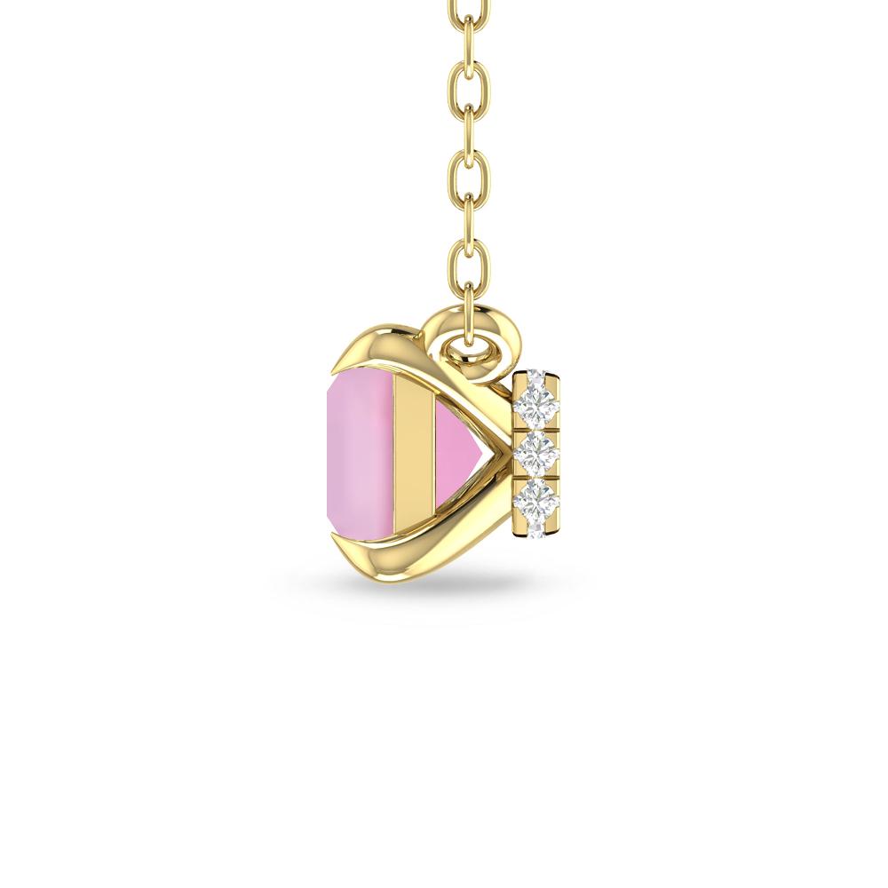 Yellow Gold - Pink Tourmaline