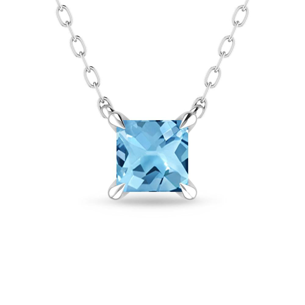 White Gold - Blue Topaz