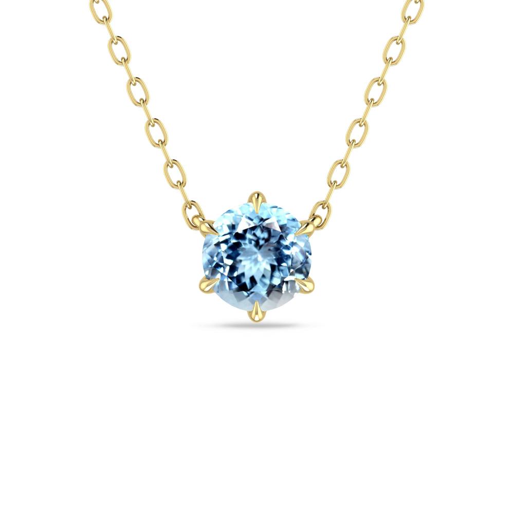 Yellow Gold - Aquamarine