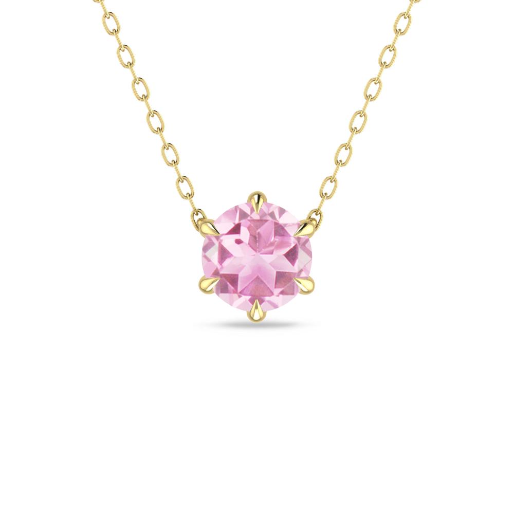 Yellow Gold - Pink Tourmaline