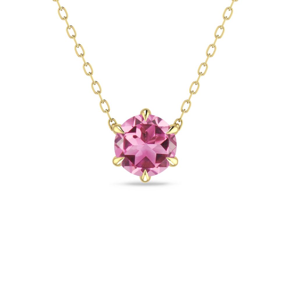Yellow Gold - Pink Tourmaline