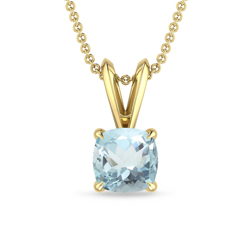 Yellow Gold - Aquamarine