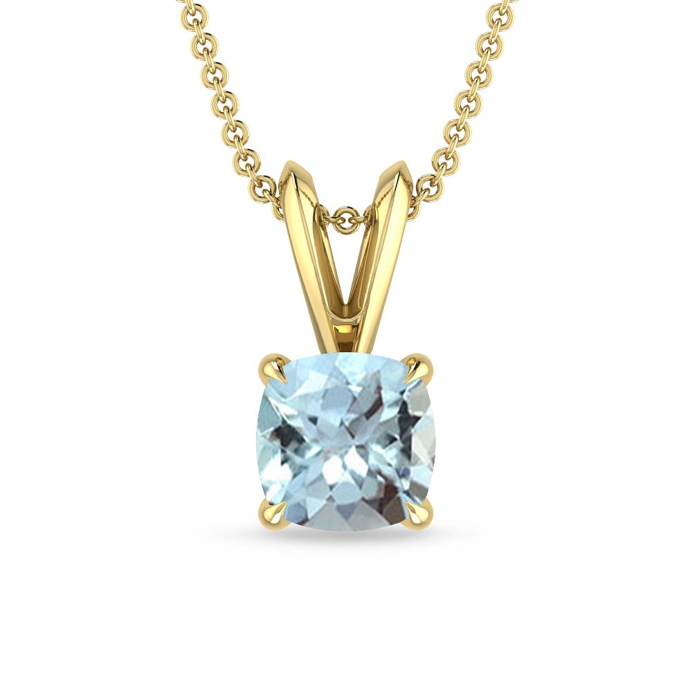 Yellow Gold - Aquamarine