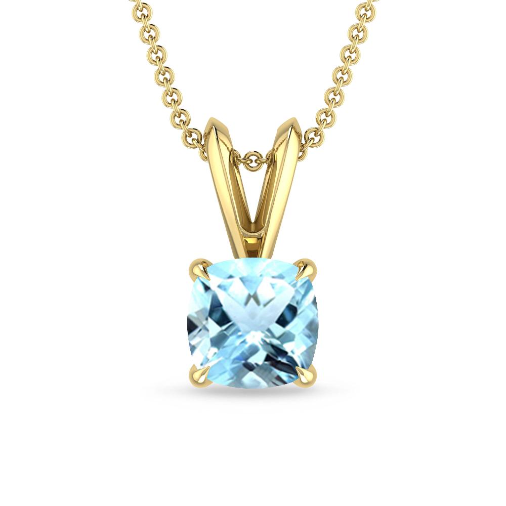 Yellow Gold - Aquamarine